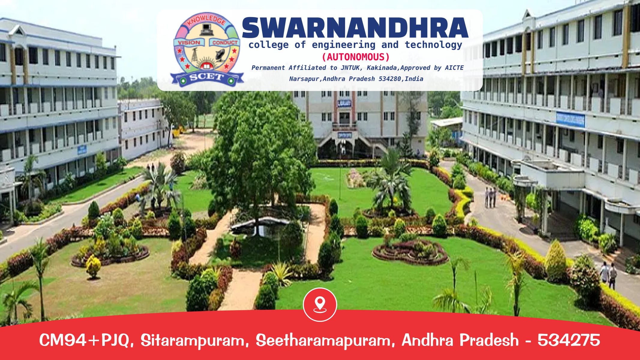 out side view of Swarnandhra Institute of Engineering & Technology - SIET